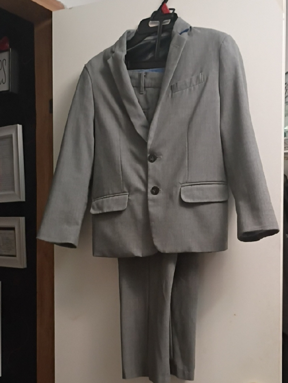 Izod Boys Light Gray Two-Piece Suit Jacket & Pants